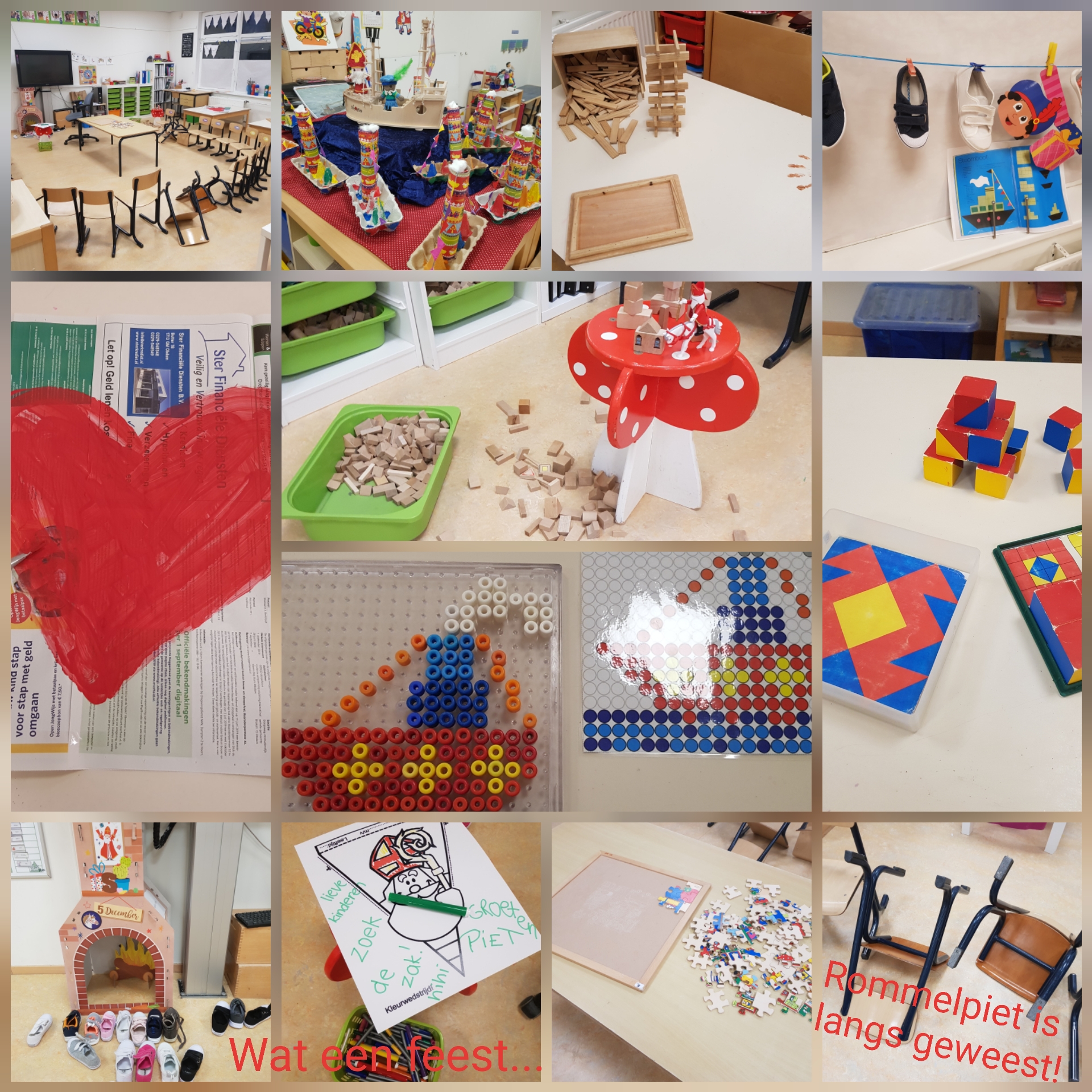 Schoentje zetten in de klas